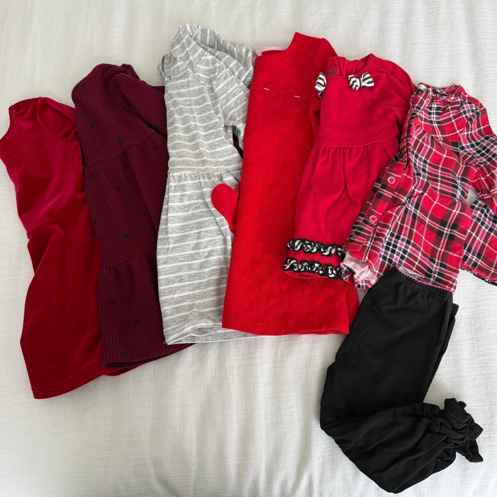 Toddler Girls‎ 2T 24M Clothing Lot - HOLIDAY VALENTINE'S DAY